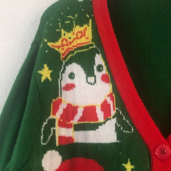 Ugly Christmas Boyfriend Sweater Santa Llamacorn Penguin Bunny Reindeer Snowman - Picture 4 of 11
